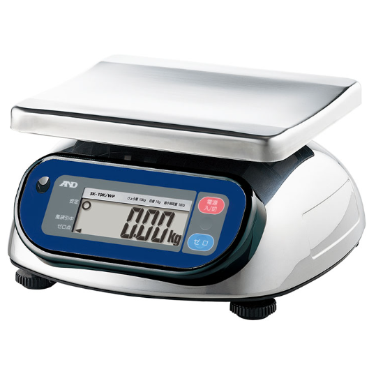 AND 帶認證的 防塵防水秤 SK-iWP 系列